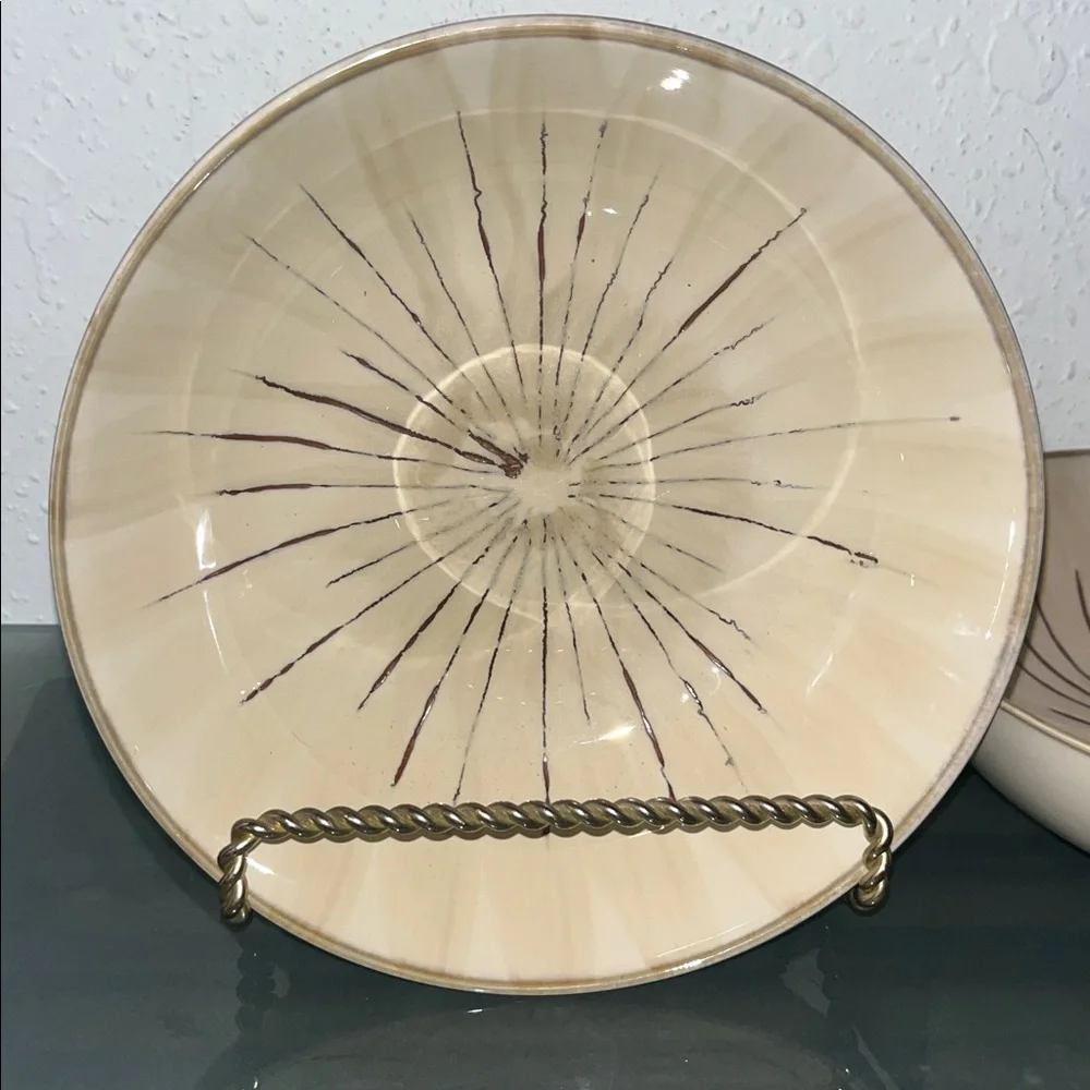 Pier 1 SANCTUARY Pattern Stoneware 7 7/8
